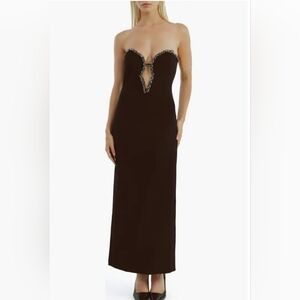Elegant Black Strapless Dress